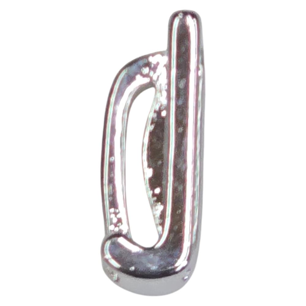 Keep Collective Letter J Silver Tone Slide Key Charm For Bracelet Necklace Watch